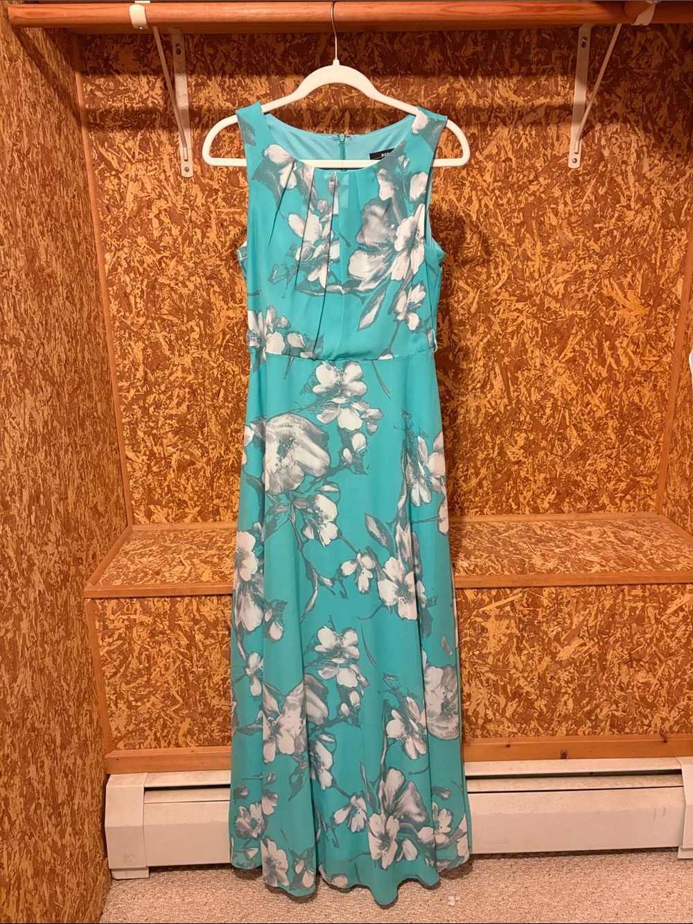 R&K Teal Floral Maxi Dress